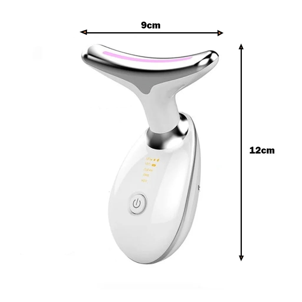 Massageador Facial 3D com LED  Eliminador de Papada - Firmeza, Lifting para Rosto e Pescoço.